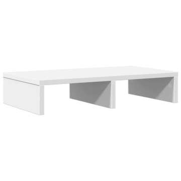 Suport de monitor, alb, 50x27x10 cm, lemn prelucrat - Img 2