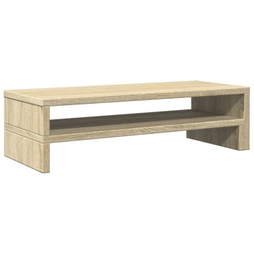 Suport de monitor, stejar sonoma, 54x22x15 cm, lemn prelucrat - Img 6