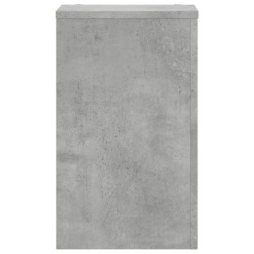 Suport de plante, 2 buc., gri beton, 30x30x50 cm lemn prelucrat - Img 8