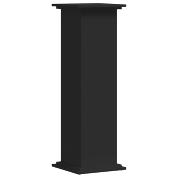 Suport de plante, negru, 33x33x100 cm, lemn prelucrat - Img 5