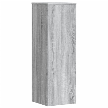 Suport de plante, sonoma gri, 33x33x100 cm, lemn prelucrat - Img 2