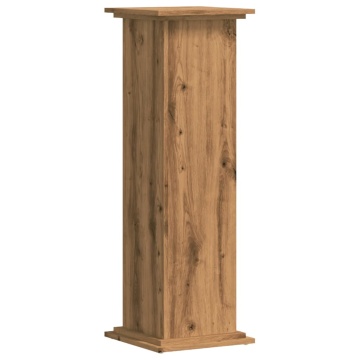 Suport de plante stejar artizanal, 33x33x100 cm, lemn prelucrat - Img 2