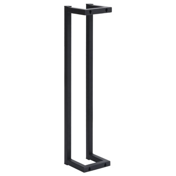 Suport de prosoape, negru, 12,5 x 12,5 x 60 cm, fier - Img 4