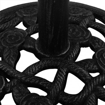 Suport de umbrelă, negru, 40x40x32 cm, fontă - Img 8