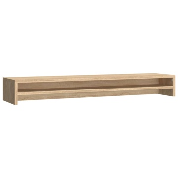Suport monitor, stejar Sonoma, 100 x 24 x 13 cm, lemn prelucrat - Img 2