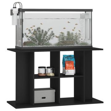 Suport pentru acvariu, negru, 100x40x60 cm, lemn prelucrat - Img 3