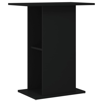 Suport pentru acvariu, negru, 60,5x36x72,5 cm, lemn prelucrat - Img 2