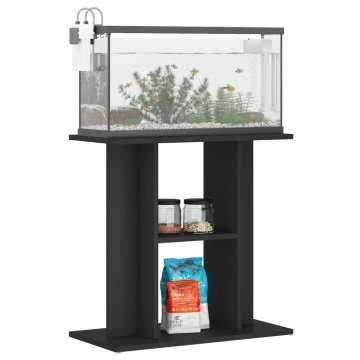Suport pentru acvariu, negru, 60x30x60 cm, lemn prelucrat - Img 3