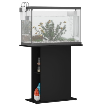 Suport pentru acvariu, negru, 75x36x72,5 cm, lemn prelucrat - Img 3