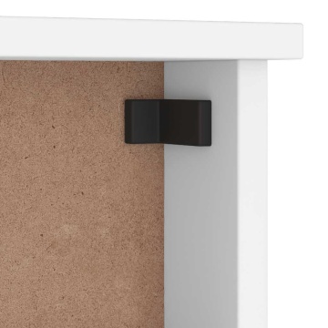 Suport pentru haine SANDNES alb 87x12x35 cm lemn masiv de pin - Img 7