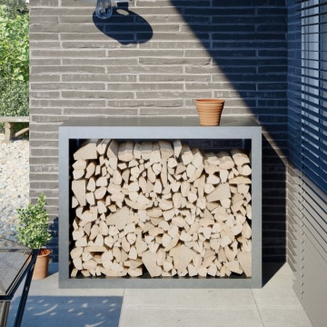 Suport pentru lemne de foc, 100x40x80 cm, oțel inoxidabil - Img 1