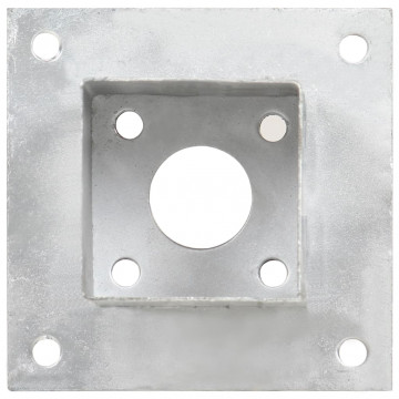 Suporți stâlp, 4 buc., metal galvanizat, 71 mm - Img 8