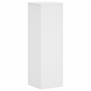 Suporturi de plante, 2 buc., alb, 25x25x80 cm, lemn prelucrat - Img 4