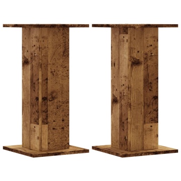 Suporturi de plante 2 buc. lemn vechi 30x30x60cm lemn prelucrat - Img 2