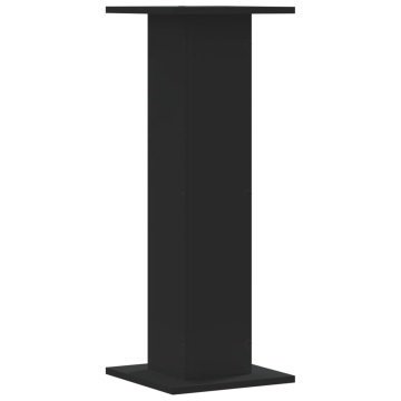 Suporturi de plante, 2 buc., negru, 30x30x80 cm, lemn prelucrat - Img 6