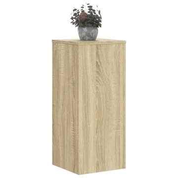 Suporturi de plante, 2 buc., stejar sonoma, 30x30x70 cm - Img 3