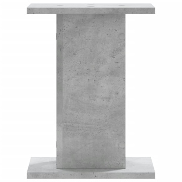 Suporturi difuzoare 2 buc. gri beton 30x30x40 cm lemn prelucrat - Img 4