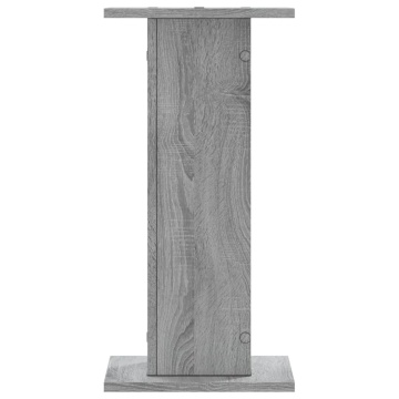 Suporturi difuzoare 2 buc gri sonoma 30x30x60 cm lemn prelucrat - Img 4