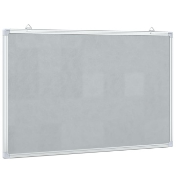 Tablă magnetică, alb, 80x50x1,7 cm, aluminiu - Img 4