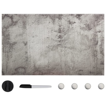 Tablă magnetică de perete, 100x60 cm, sticlă - Img 1