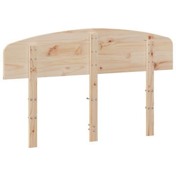 Tăblie de pat, 120 cm, lemn masiv de pin - Img 5
