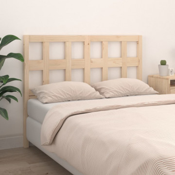 Tăblie de pat, 140,5x4x100 cm, lemn masiv de pin - Img 1