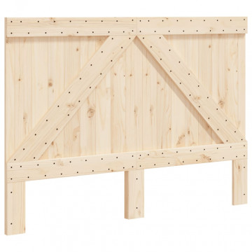 Tăblie de pat, 140x104 cm, lemn masiv de pin - Img 2