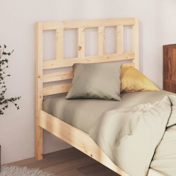 Tăblie de pat, 81x4x100 cm, lemn masiv de pin - Img 1