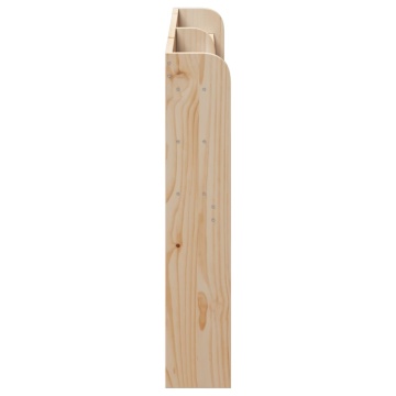 Tăblie de pat cu rafturi, 140 cm, lemn masiv de pin - Img 4