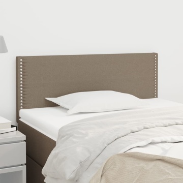 Tăblie de pat, gri taupe, 90x5x78/88 cm, textil - Img 1