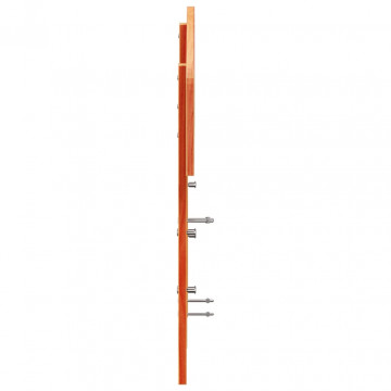 Tăblie de pat, maro ceruit, 140 cm, lemn masiv de pin - Img 8