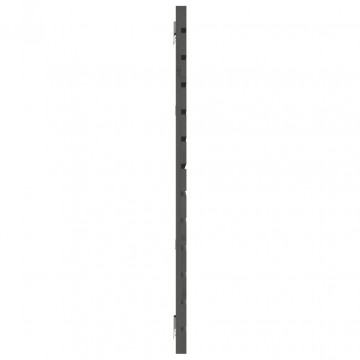Tăblie de pat pentru perete, gri, 206x3x91,5 cm, lemn masiv pin - Img 8