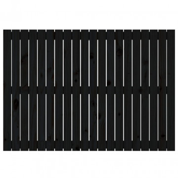 Tăblie de pat pentru perete, negru, 127,5x3x90 cm - Img 4