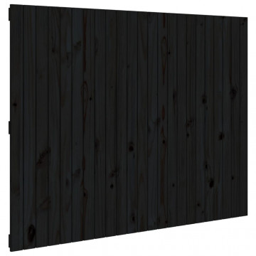 Tăblie de pat pentru perete, negru, 159,5x3x90 cm - Img 2
