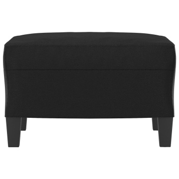 Taburet, negru, 60x50x41 cm, piele ecologică - Img 3