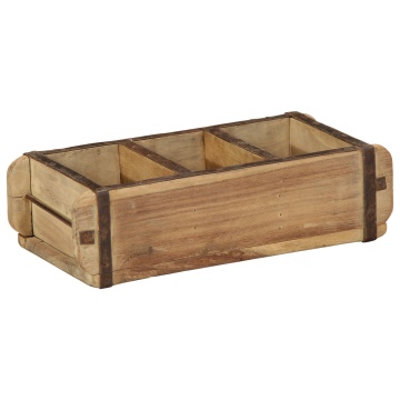 Tavă 30x14x9 cm Lemn Solid Recuperat - Img 4