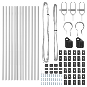 Țevi de gard 13 buc Ø32 mm 120 cm Oțel galvanizat - Img 3