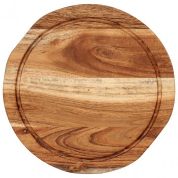 Tocător, Ø25x2,5 cm, lemn masiv de acacia - Img 4