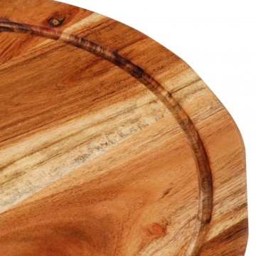 Tocător, Ø25x2,5 cm, lemn masiv de acacia - Img 6
