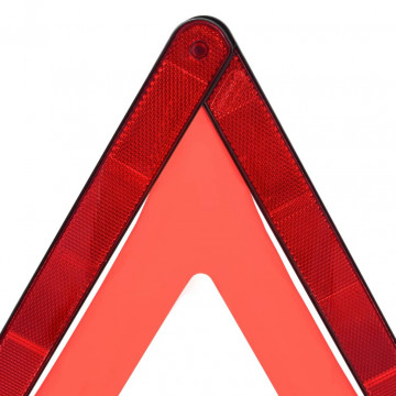 Triunghiuri avertisment trafic, 4 buc., roșu, 56,5x36,5x44,5 cm - Img 5