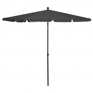 Umbrelă de grădină cu stâlp, antracit, 210x140 cm - Img 1