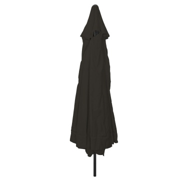 Umbrelă de grădină ø395x245 cm Neagră - Img 1