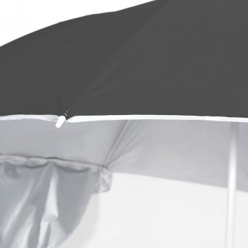Umbrelă de plajă cu pereți laterali Antracit 215 cm - Img 8