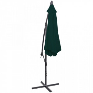 Umbrelă de soare suspendată, 3 m, Verde - Img 4