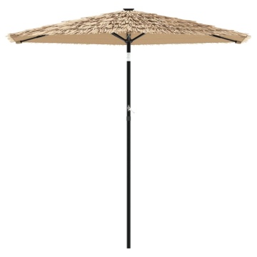 Umbrelă soare de grădină cu stâlp din oțel, maro 223x223x213 cm - Img 3
