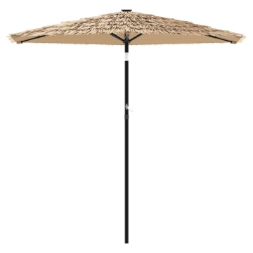 Umbrelă soare de grădină cu stâlp din oțel, maro 268x268x226 cm - Img 3