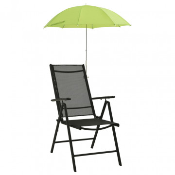 Umbrele pentru scaun de camping, 2 buc., verde, 105 cm - Img 1