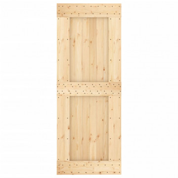Ușă „NARVIK”, 80x210 cm, lemn masiv de pin - Img 8