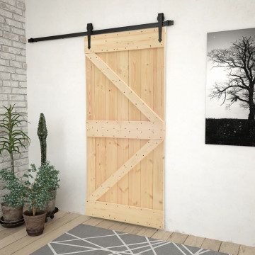 Ușă, 100x210 cm, lemn masiv de pin - Img 1
