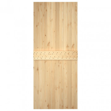 Ușă, 95x210 cm, lemn masiv de pin - Img 5